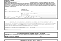 Certificate Of Contract Completion Template In Word And Inside Amazing Certificate Of Construction Completion