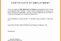 Certificate Of Employment Doc Wecanfixhealthcare With Regard To Quality Template Of Certificate Of Employment