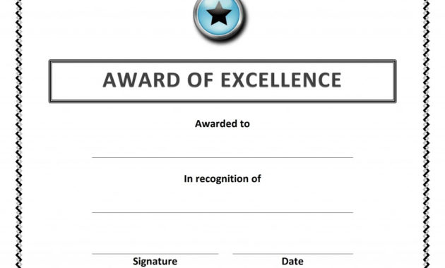 Certificate Of Excellence Template Word Matah Regarding Quality Certificate Of Excellence Template Word