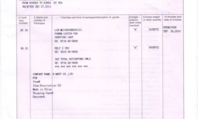 Certificate Of Origin Example Planner Template Free Regarding Free Certificate Of Origin Template