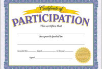 Certificate Of Participation Classic Certificates T Within Awesome Cooking Contest Winner Certificate Templates