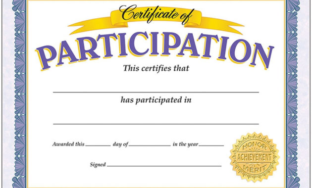 Certificate Of Participation Classic Certificates T Within Awesome Cooking Contest Winner Certificate Templates