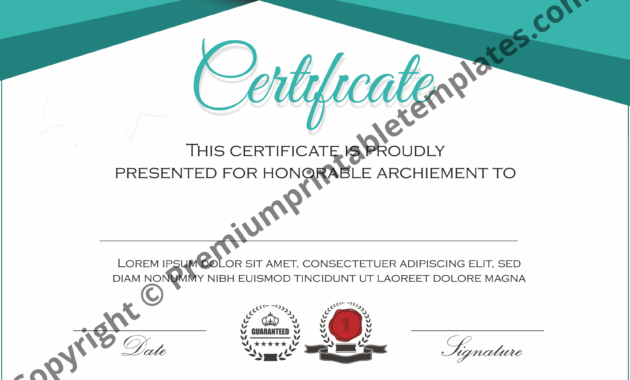 Certificate Of Participation Editable Pdf Premium With Certificate Of Participation Template Ppt