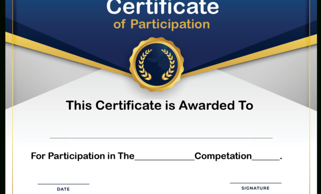 Certificate Of Participation Template Doc Professional Pertaining To Certificate Of Participation Template Doc 10 Ideas