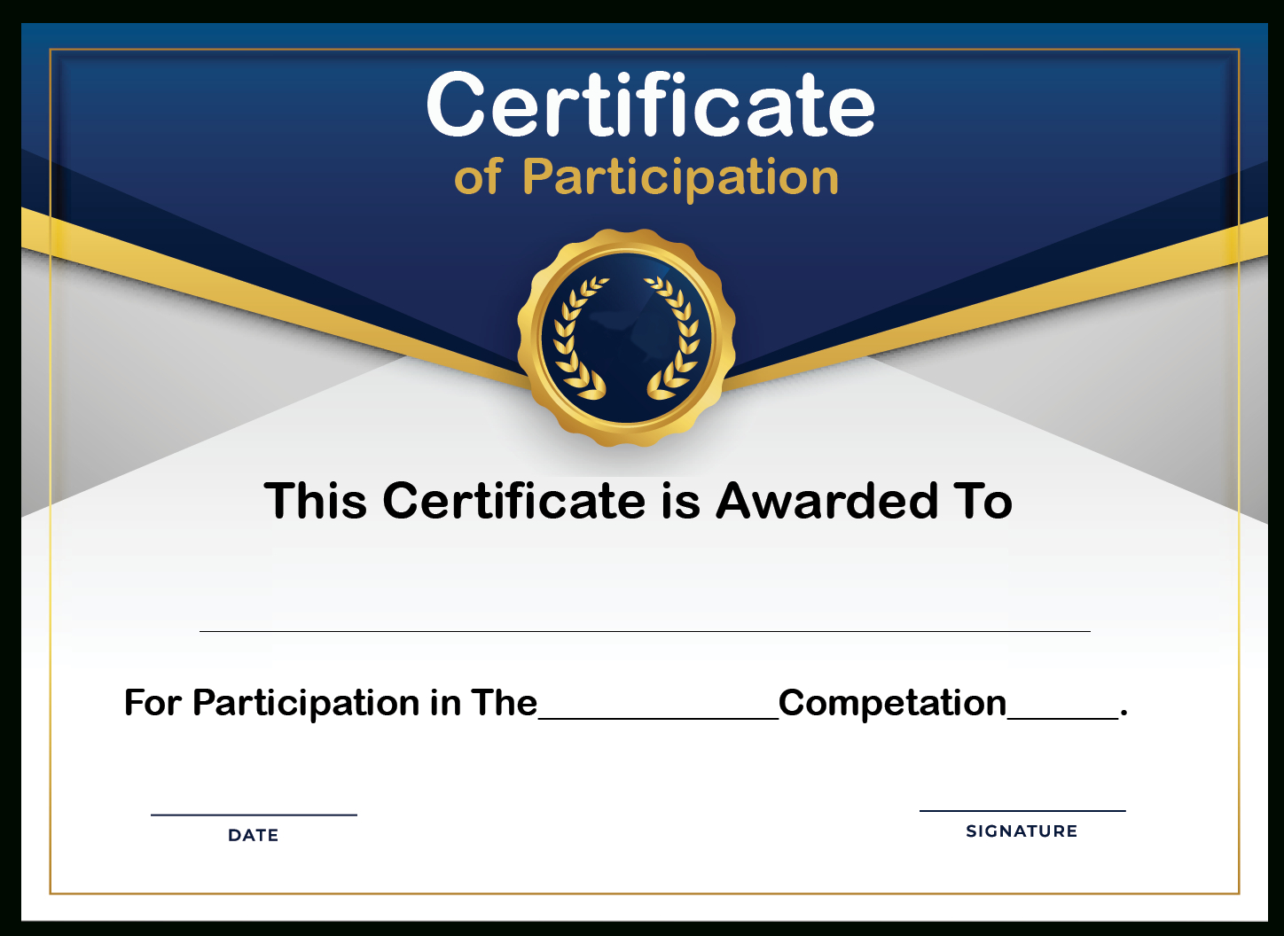 Certificate Of Participation Template Doc Professional Pertaining To Certificate Of Participation Template Doc 10 Ideas