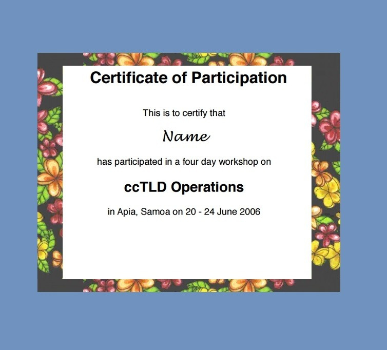 Certificate Of Participation Templates 7 Ms Word Pdf In Best Certificate Of Participation Template Pdf