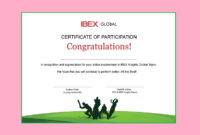 Certificate Of Participation Templates 7 Ms Word Pdf With Free Templates For Certificates Of Participation