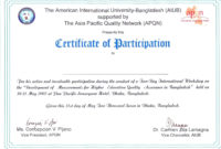 Certificate Of Participation Word Template Great Sample Intended For Certificate Of Participation Template Word
