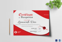 Certificate Of Recognition Design Template In Psd Word In Quality Certificate Of License Template