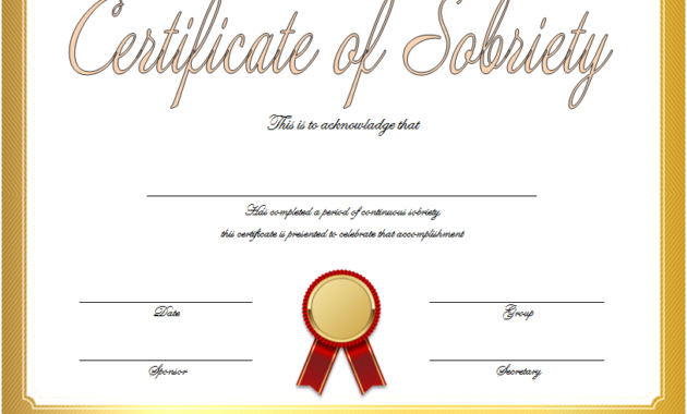 Certificate Of Sobriety Template Free 10 Latest Designs Within Free 10 Certificate Of Stock Template Ideas