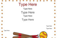Certificate Street Free Award Certificate Templates No In Free Softball Certificate Templates Free