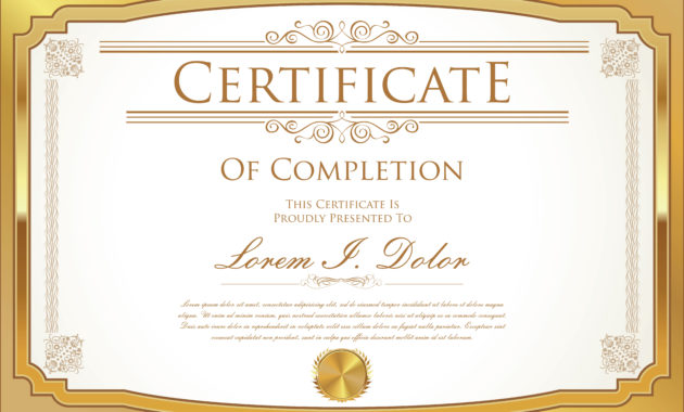 Certificate Template Download Free Vectors Clipart With Printable Art Certificate Template Free