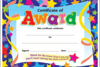 Certificate Template For Kids Free Templates Sample Blank For Children'S Certificate Template