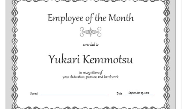 Certificate Template Office Certificates Templates Free In Quality Powerpoint Award Certificate Template