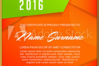 "Certificate Template With Clean And Modern Pattern Within Printable Qualification Certificate Template