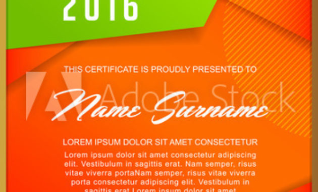 &quot;Certificate Template With Clean And Modern Pattern Within Printable Qualification Certificate Template