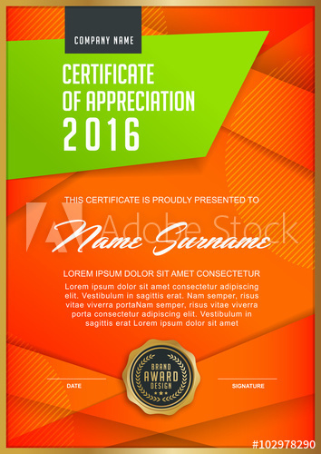 &amp;quot;Certificate Template With Clean And Modern Pattern Within Printable Qualification Certificate Template