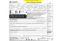 Certificate Templates Certificate Of Vehicle Ownership Within Ownership Certificate Templates