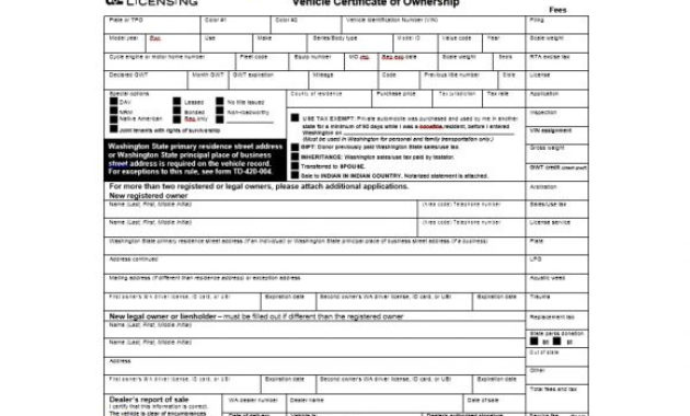 Certificate Templates Certificate Of Vehicle Ownership Within Ownership Certificate Templates