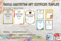 Certificate Templates Free Babysitting Gift Certificate Regarding Printable Babysitting Certificate Template