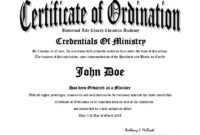 Certificate Templates Free Printable Ordination Inside Quality Ordination Certificate Template