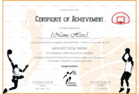 Certificate Templates Shooting Sports Award Certificate With Regard To Basketball Camp Certificate Template