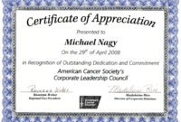 Certificateofappreciationsamplespdfs Regarding Amazing In Appreciation Certificate Templates