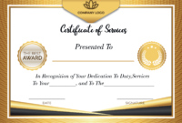 Certificateofservices4 Within Quality Certificate Of Service Template Free
