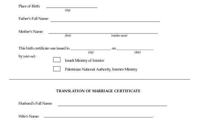 Certificates Interesting Birth Certificate Translation Throughout Birth Certificate Translation Template Uscis