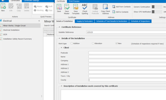 Certificates Napit Desktop With Regard To Minor Electrical Installation Works Certificate Template