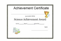 Certificates Of Achievements Certificate Template Downloads Within Certificate Of Achievement Template For Kids