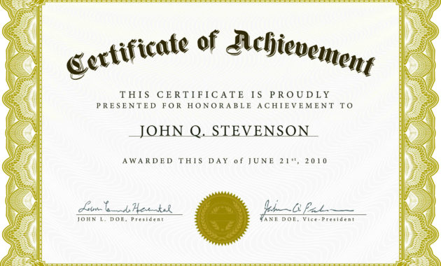 Certificatetemplatesprintableworddocpdf Inside Awesome Free Printable Blank Award Certificate Templates