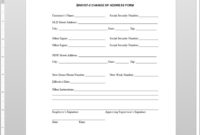Change Of Address Request Template Regarding Business Change Of Address Template