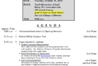 Charles E Teach Booster Club Booster Club Meeting Agenda Inside Booster Club Meeting Agenda Vorlage