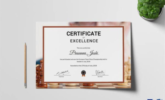 Chess Certificates 8 Word Psd Format Download Free For Dance Certificate Templates For Word 8 Designs
