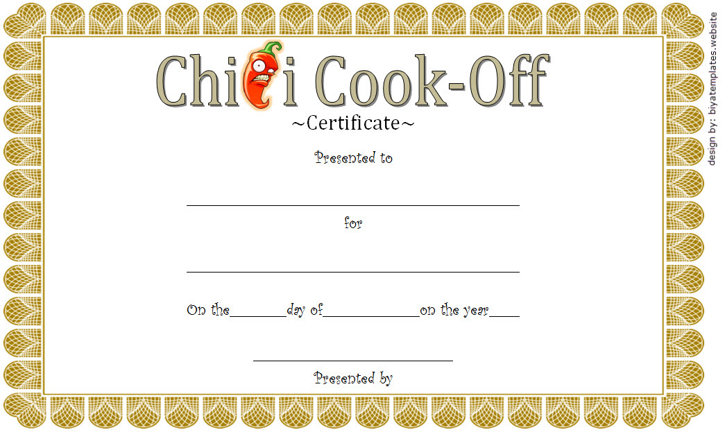 Chili Cook Off Certificate Template 10 Best Ideas Pertaining To Amazing Chess Tournament Certificate Template Free 8 Ideas