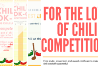 Chili Cookoff Insider Another Free Invite Scorecard With Bake Off Certificate Templates
