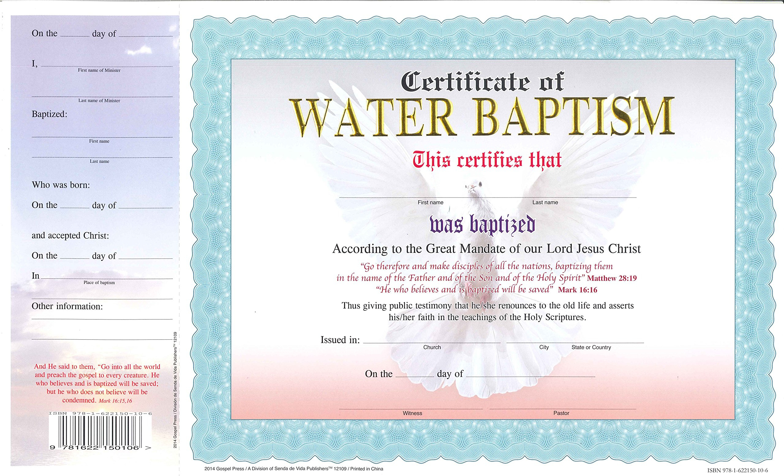 Christian Baptism Certificate Template With Amazing Christian Certificate Template