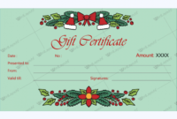 Christmas Gift Certificate Template 30 Word Layouts For Free Christmas Gift Certificate Templates