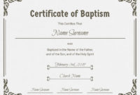 Church Baptism Certificate Template Postermywall In Roman Catholic Baptism Certificate Template