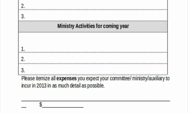 Church Ministry Plan Template For Your Needs Inside Ministry Proposal Template