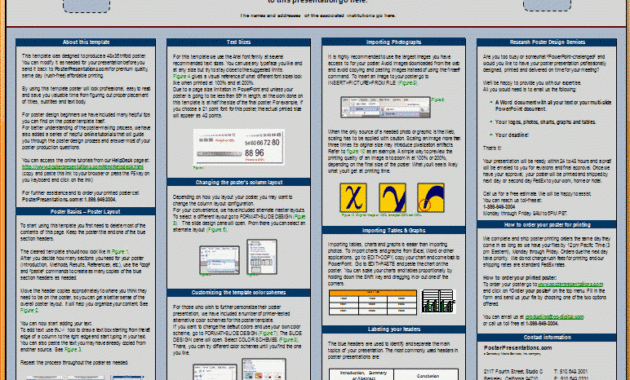 Civl 1112 Poster Presentation Inside Poster Board Presentation Template