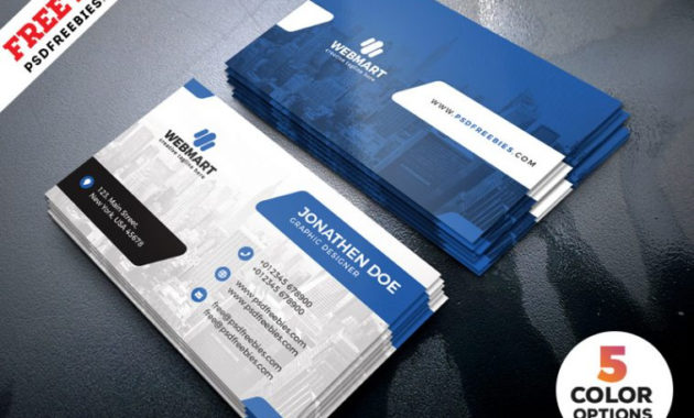 Clean Business Card Templates Psd Free Download Throughout Free Business Card Templates In Psd Format