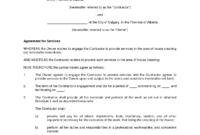 Cleaning Contract Template Free Printable Documents Regarding Cleaning Business Contract Template
