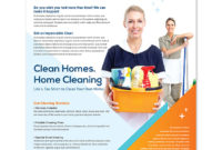 Cleaning Janitorial Services Flyer Template Design Throughout Flyers For Cleaning Business Templates
