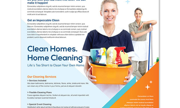 Cleaning Janitorial Services Flyer Template Design Throughout Flyers For Cleaning Business Templates