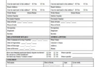 Client Information Sheet Template Business Intended For Business Information Form Template