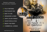 Clubchrome Free Hip Hop Flyer Template Flyerheroes With Regard To Printable Hip Hop Certificate Templates