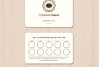 Coffee Loyalty Card Template Nohat Intended For Coffee Business Card Template Free