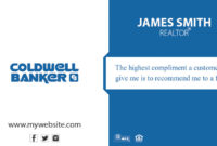 Coldwell Banker Business Cards 18 Coldwell Banker In Coldwell Banker Business Card Template